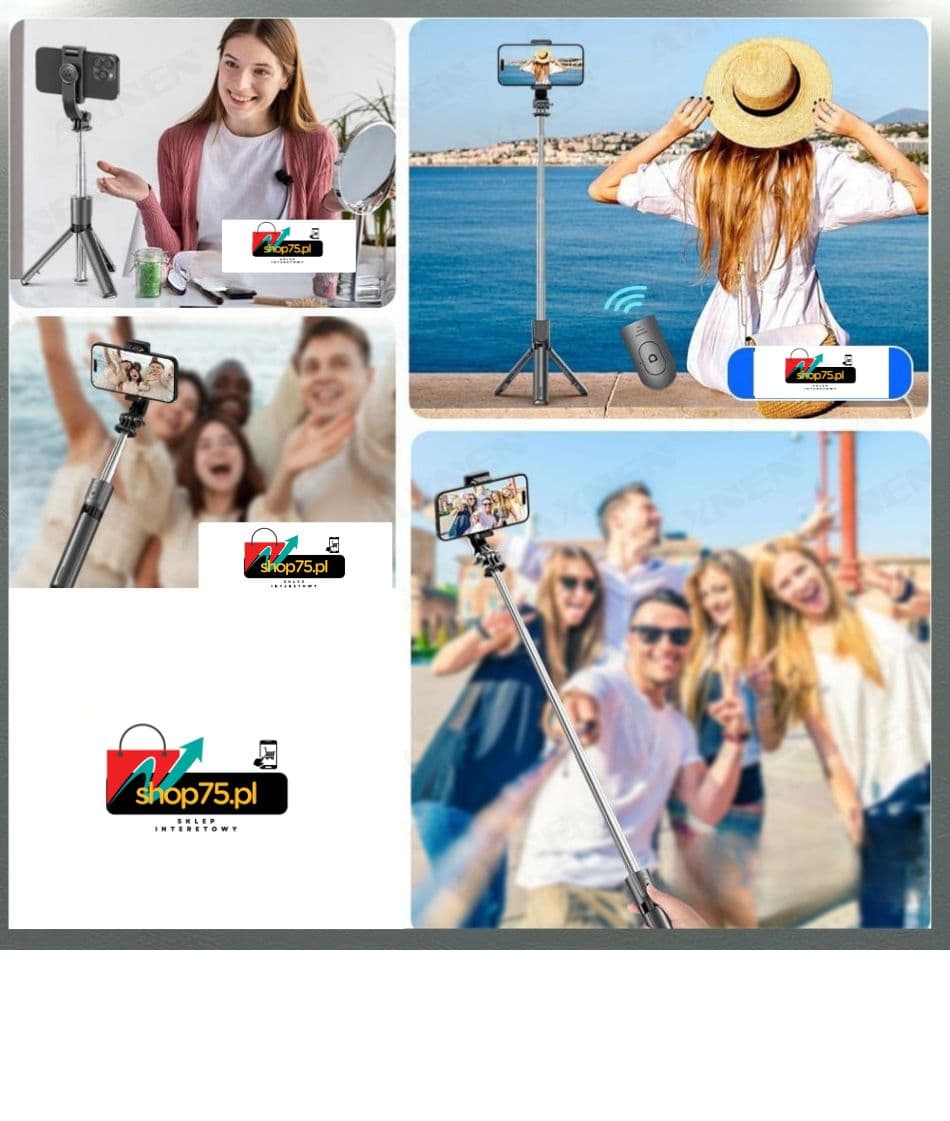 Obróć, rozciągnij, zrób zdjęcie! Selfie Stick z pilotem 
Iphone,Android...

Darmowa dostawa