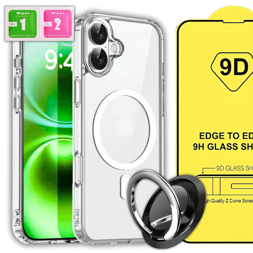 ETUI DO IPHONE 17 PRO MAX CASE + SZKŁO 9H WZMACNIANE 360°CLEAR +UCHWYT RING
SUPER ZESTAW