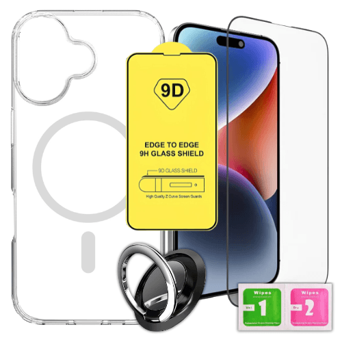 ETUI DO IPHONE 17 PRO MAX CASE + SZKŁO 9H WZMACNIANE 360°CLEAR +UCHWYT RING
SUPER ZESTAW